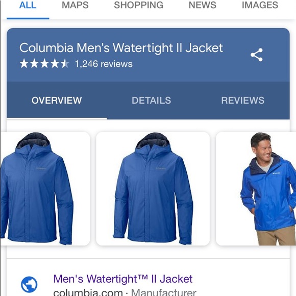 Columbia men’s watertight jacket - Picture 7 of 8